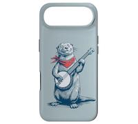 Carcasa para iPhone Air Banjo Playing River Otter Retro Animal Bluegrass Otter