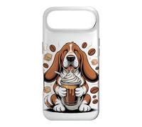 Carcasa para iPhone Air Basset Drinking Frozen Coffee Hound Dog Lover Owner