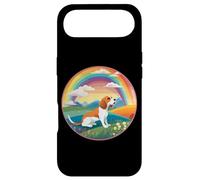 Carcasa para iPhone Air Beagle Rainbow Bridge Pintura Conmemorativa de Perro Colorido