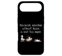 Carcasa para iPhone Air Because Adulting Without Jesus Is Just Too Hard Christian