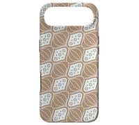 Carcasa para iPhone Air Beige Brown Curves Teardrop Circles Symmetry Pattern