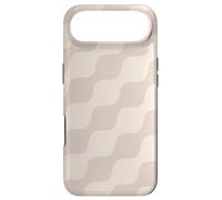 Carcasa para iPhone Air Beige Diagonal Lines Soft Wave Minimal 70s Hippie Pattern