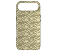 Carcasa para iPhone Air Beige Tan Geometric Lined Cube Rectangle Art Deco Pattern