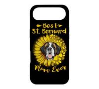 Carcasa para iPhone Air Best Saint Bernard Dog Mom Ever Sunflower Funny Paw Lover