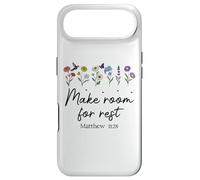 Carcasa para iPhone Air Bible Verse Matthew 11 28 Make Room for Rest Trust God Jesus