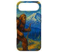 Carcasa para iPhone Air Bigfoot en el Estilo de la Noche Estrellada de Van Gogh en Mount St Helens
