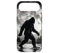 Carcasa para iPhone Air Bigfoot Silhouette Sasquatch Lago Bosque Iluminado por la Luna