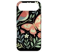 Carcasa para iPhone Air Bird Butterfly Scandinavian Folk Art Nature Moth Cottagecore