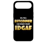 Carcasa para iPhone Air Bitcoin Idgaf Meme Cute Blockchain Costume BTC Bitcoiner