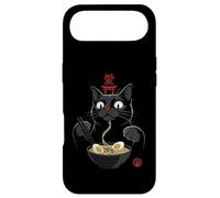Carcasa para iPhone Air Black Cat Eating Ramen Noodles Japan Kanji Love Anime Design