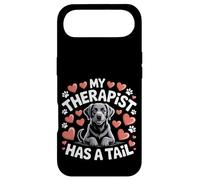Carcasa para iPhone Air Black Lab Mi Terapeuta Tiene un Servicio de Cola Animal Dog Lover
