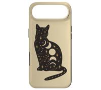 Carcasa para iPhone Air Black Mystical Cat Lover Astrology Celestial Theme