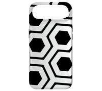 Carcasa para iPhone Air Black-White Honeycomb Hexagon Maze Hi-Tech Space Pattern