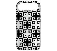 Carcasa para iPhone Air Black-White Rectangle Cross Monochrome Optical Pattern
