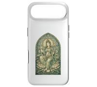 Carcasa para iPhone Air Blanco Tara Tibetano Budismo Diosa Antigua Vitral