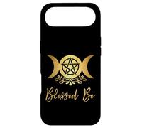 Carcasa para iPhone Air Blessed Be Wicca Pagano Triple Luna Diosa y Pentáculo