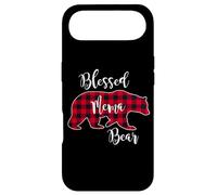 Carcasa para iPhone Air Blessed Mema Bear Red Buffalo Check Plaid Divertido Regalo para Abuela
