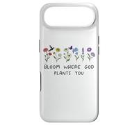 Carcasa para iPhone Air Bloom Where God Plants You Christian Bible Verse Scripture