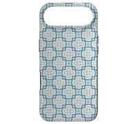 Carcasa para iPhone Air Blue Grey Crosses Squares Chains Geometric Moroccan Pattern
