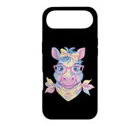 Carcasa para iPhone Air Blue Pig Retrato Animal Lover Graphic Gafas Rosa Floral