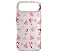 Carcasa para iPhone Air Blush Pink Snowflake Christmas Tree Candy Cane Pattern
