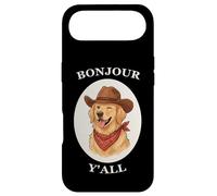 Carcasa para iPhone Air Bonjour Y'all Cowboy Golden Dog Retriever French Amante