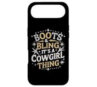 Carcasa para iPhone Air Boots and Bling It's Cowgirl Thing Western Country Melanina