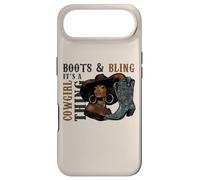 Carcasa para iPhone Air Boots and Bling It's Cowgirl Thing Western Country Melanina