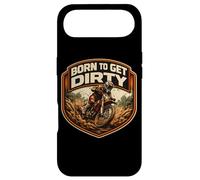 Carcasa para iPhone Air Born To Get Dirty Dirt Bike Rider Dueño Amante Motocross Niños