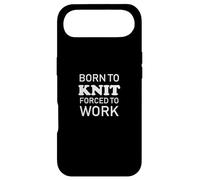 Carcasa para iPhone Air Born To Knit Forced To Work - Hilo de Tejer Hecho a Mano