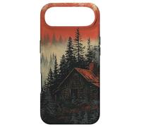 Carcasa para iPhone Air Bosque con Cabaña Rústico Paisaje Vintage Gráfi