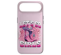 Carcasa para iPhone Air Bota Cowboy Western Cowgirl Pink Leopard Let's Go Girls