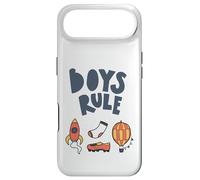 Carcasa para iPhone Air Boys Rule Bold Rocket Sock Shoe Globo Colores