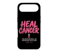 Carcasa para iPhone Air Breast Cancer Awareness Month He Can Heal Christian God