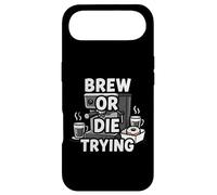 Carcasa para iPhone Air Brew Or Die Trying Funny Coffee Lover Barista Design