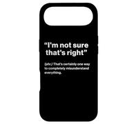 Carcasa para iPhone Air British Translation: I'm Not Sure That's Right