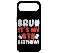 Carcasa para iPhone Air Bruh It's My 8th Birthday Hands 8 Year Bday Boys Girls Kids