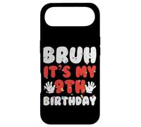Carcasa para iPhone Air Bruh It's My 9th Birthday Hands 9 Year Bday Boys Girls Kids