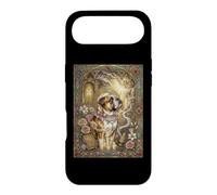 Carcasa para iPhone Air Bulldog Coqueta Católica Sagrada Vintage Kitsch Bow Floral