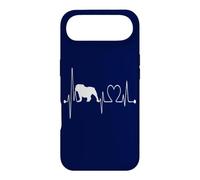 Carcasa para iPhone Air Bulldog Inglés Latido del Corazón EKG Pulso Perro Es Mi Cardio