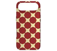 Carcasa para iPhone Air Burgundy Yellow Circle Hexagon Art Deco Luxurious Pattern