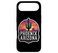 Carcasa para iPhone Air Cactus Vintage de Phoenix Arizona, Retro, Sunset Valley Sun