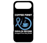 Carcasa para iPhone Air Café Insulina Humor Diabético Tipo 1 2 Diabetes Cinta Azul
