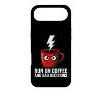 Carcasa para iPhone Air Caffeine Addict Humor Run On Coffee and Bad Decisions