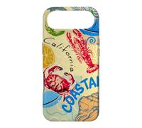 Carcasa para iPhone Air California Coastal Seafood Collage Retro Beach Food Art