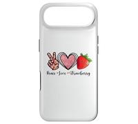 Carcasa para iPhone Air Camisas Peace Love Strawberry Farmer Strawberries Lover Fruit