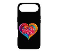 Carcasa para iPhone Air Camiseta Colorida con Nombre I Heart Love Neal