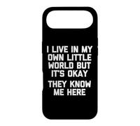 Carcasa para iPhone Air Camiseta con Texto en inglés I Live In My Own Little World..