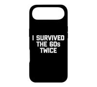 Carcasa para iPhone Air Camiseta de 70 cumpleaños: I Survived The 60s Twice Camiseta Divertida