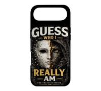 Carcasa para iPhone Air Camiseta estética Oscura Vintage con diseño de máscara Guess Who I Really Am